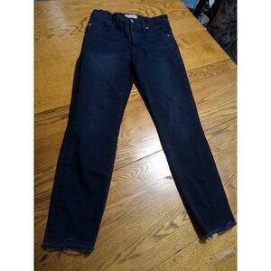 MADEWELL Jeans Womens 28 Blue Dark 9" HIGH RISE SKINNY Preowned Used Denim Work